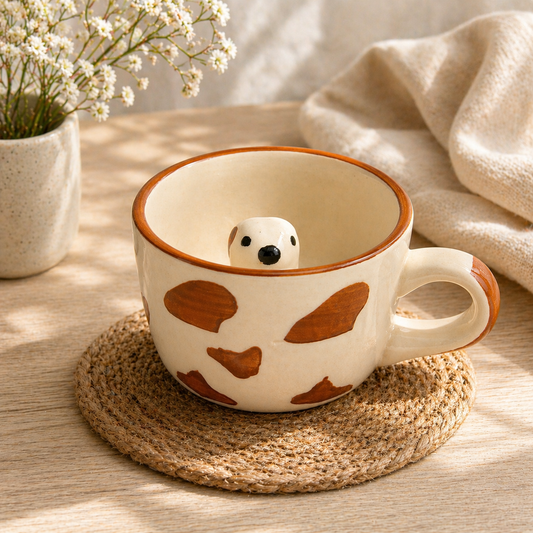 3D Dog Ceramic Coffee Mug