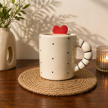 Heart Envelope Ceramic Coffee Mug - Cute Love Mug